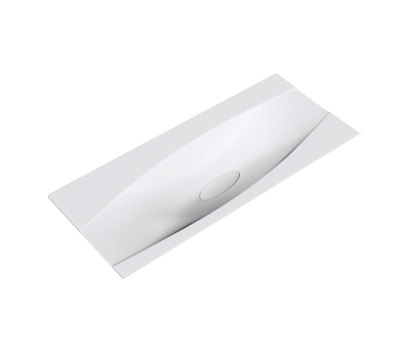 Раковина бытовая Papyrus 120*50 матовая белая