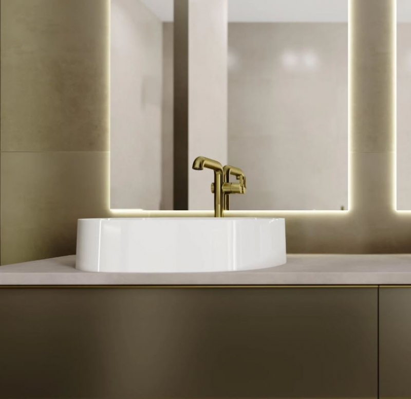 Deante Silia Bianco Смеситель для раковины высокий, белый матовый