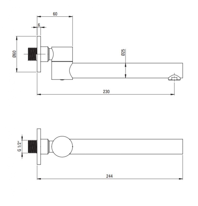 Излив DEANTE CASCADA  STEEL для ванной круглый складной, нержавеющая сталь