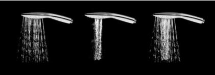 Лейка ручного душа Ravak Air, пластик, на 3 режим, 120 мм, кнопочное переключение