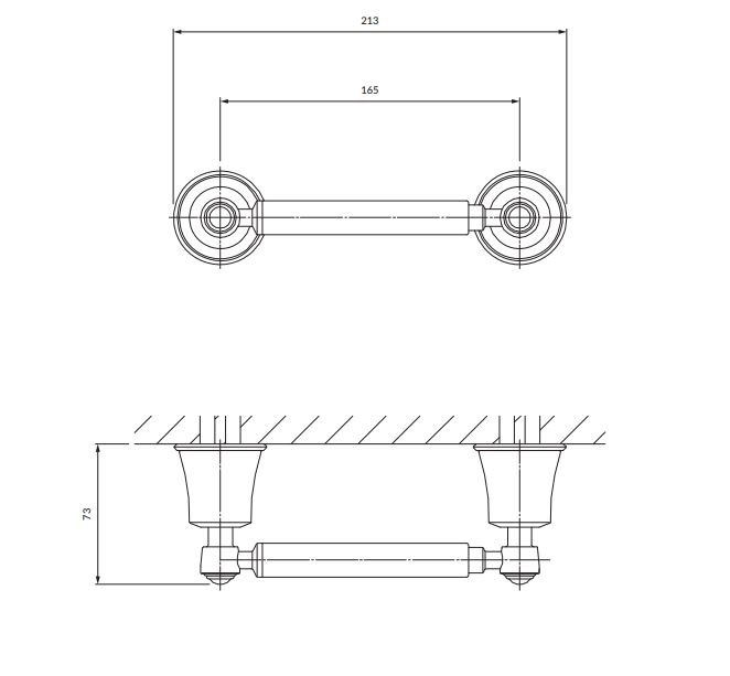 Держатель туалетной бумаги OMNIRES ART LINE