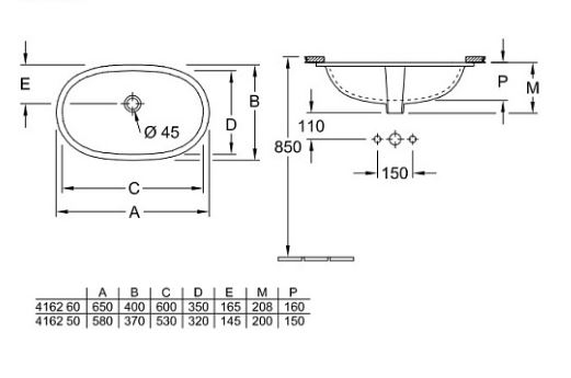 Умывальник Villeroy & Boch O.Novo 