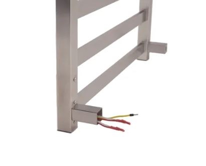 Полотенцесушитель электрический Маргроид Вид 81/10 СНШ профильный (перекладины 30x10, 4+4) 80/50, скрытого монтажа, таймер справа