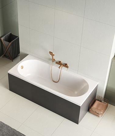 Акриловая ванна Excellent Oceana Mono c бортиком Slim с ножками