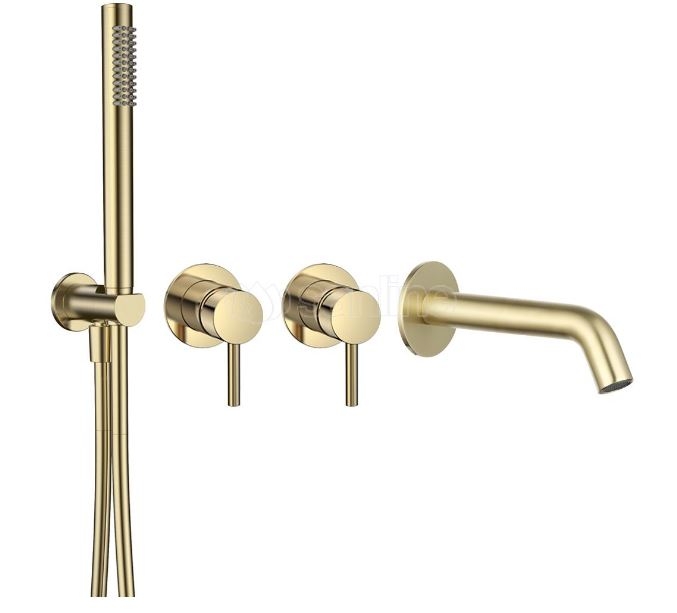 Смеситель для ванны AQUAme Siena  встраиваемый, с внутренней частью