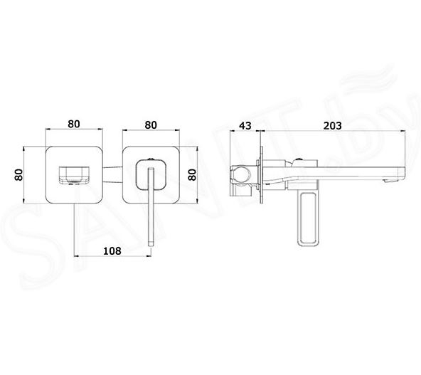 Смеситель для раковины GANZER