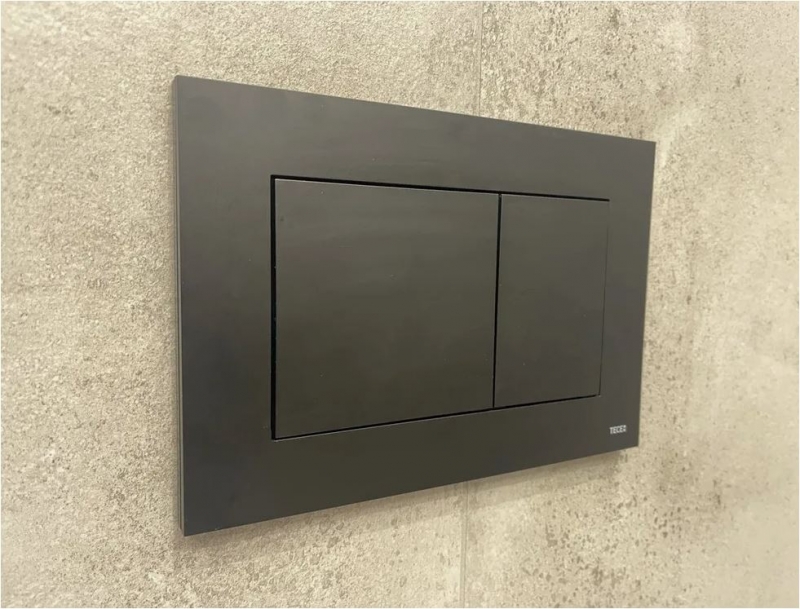 Кнопка смыва для унитаза TECE Now графит металлик