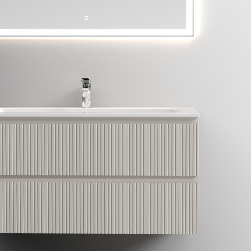 Тумба под раковину Sancos Snob 120 см подвесная, Beige Soft