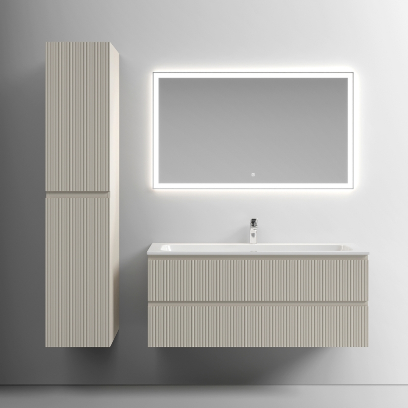 Тумба под раковину Sancos Snob 120 см подвесная, Beige Soft