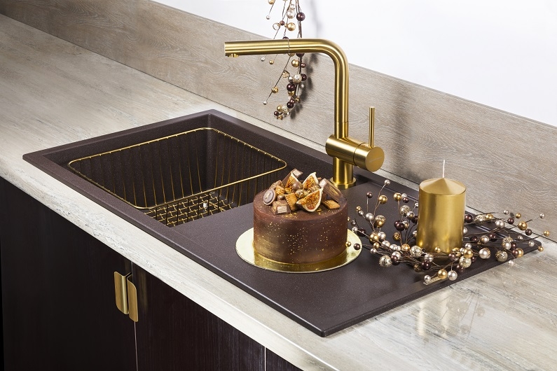 Смеситель кухонный OMOIKIRI Akashi-S-LG 