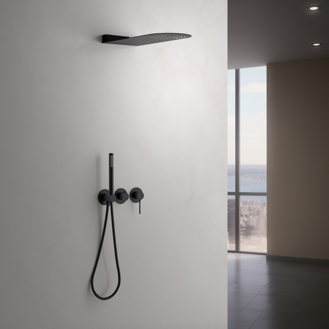 Душевая система встроенная Timo Saona Черный