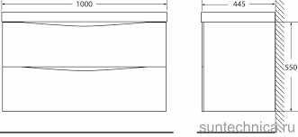 Тумба с раковиной BelBagno Marino 120 rovere grigio
