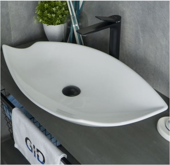 Умывальник накладной Gid 74*38*13 белый