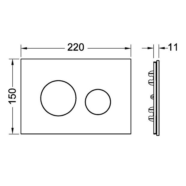 TECEloop панель смыва 