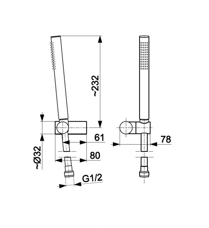 Armatura Moza Premium Душевой гарнитур, хром
