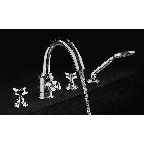 Смеситель для ванны врезной на 4 отверстия Deante Temisto, хром