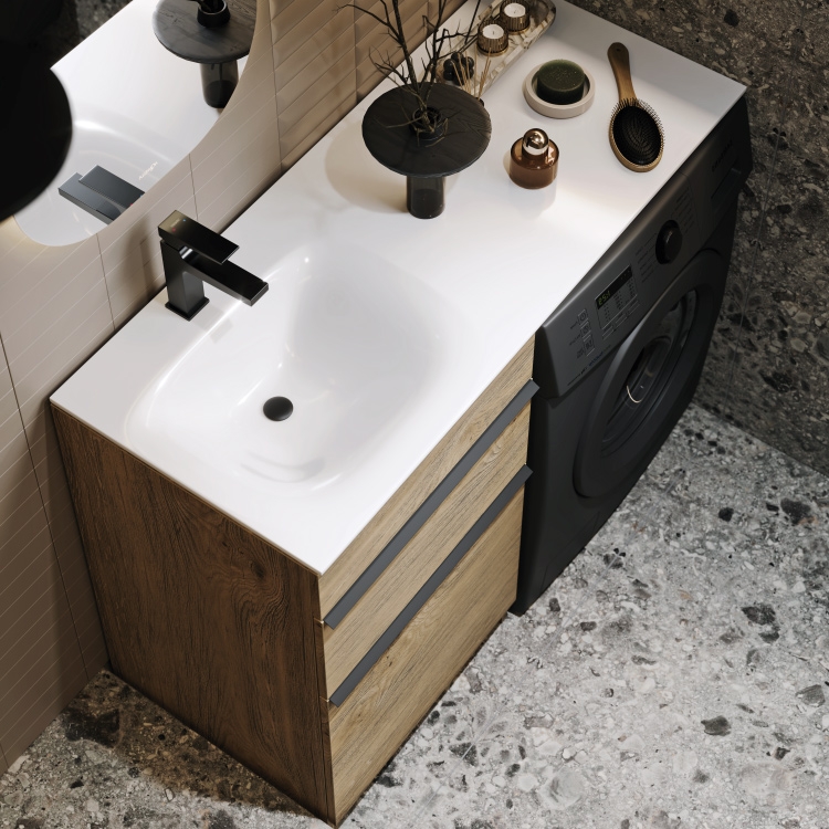 Раковина Aqwella Form FOR.115 см для установки над стиральной машиной