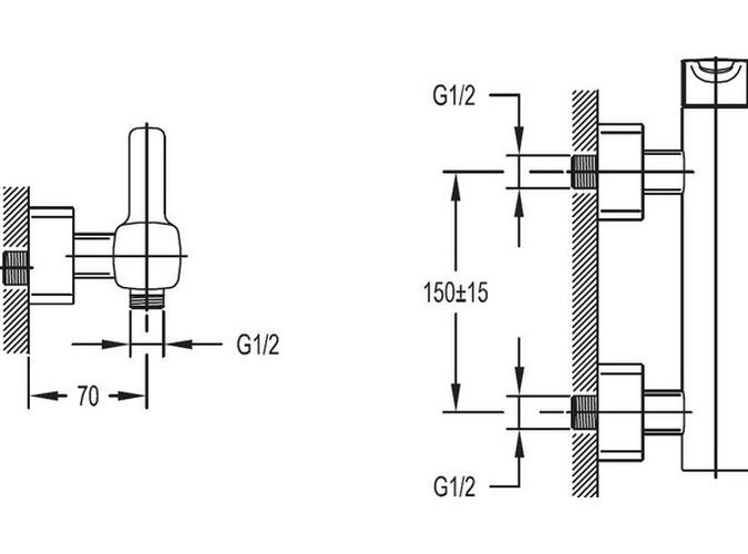 Смеситель для душа Cezares TESORO 