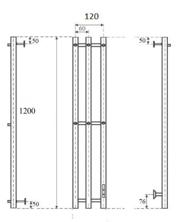 Полотенцесушитель электрический Маргроид Inaro СНШ 120x6x12 (4 крючка) хром