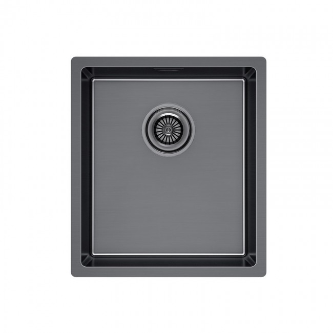 КУХОННАЯ МОЙКА PAULMARK YUNI 39 UNI (ЧЕРНЫЙ/ВОРОНЕНАЯ СТАЛЬ)