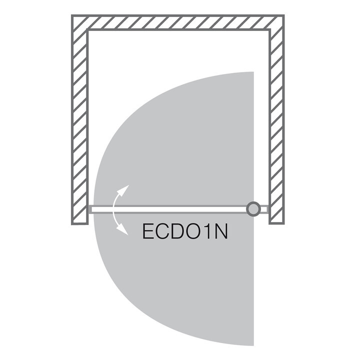 Душевая дверь Roltechnik Exclusive Line ECDO1 распашная 100 см
