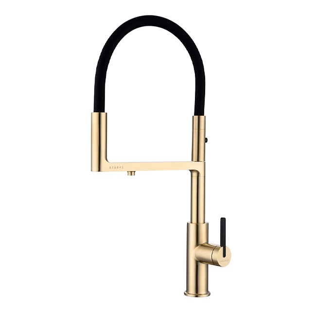 СМЕСИТЕЛЬ PAULMARK TORNADO (ЗОЛОТО/СВЕТЛОЕ БРАШИРОВАННОЕ ЗОЛОТО)