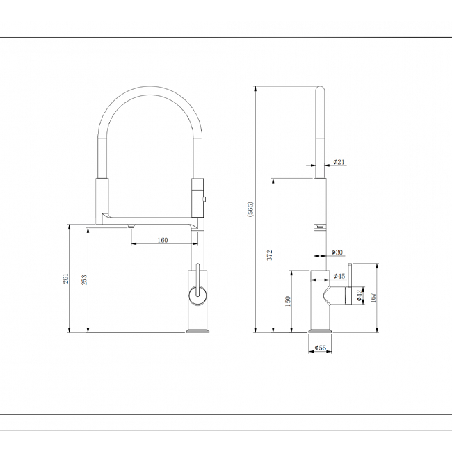 СМЕСИТЕЛЬ PAULMARK TORNADO с подключением питьевой воды