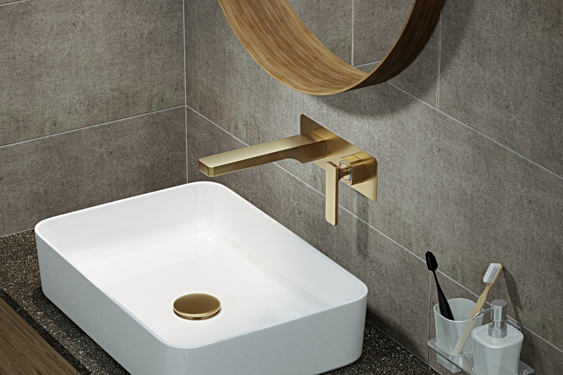 Смеситель для раковины скрытого монтажа Timo Torne  Антик