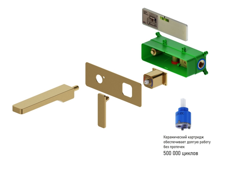 Смеситель для раковины скрытого монтажа Timo Torne  Антик