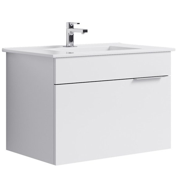 "Бриг" тумба с умывальником подвесная, цвет белый