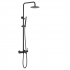 Стойка для душа со смесителем Boheme UNO, чёрный матовый