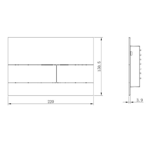 Кнопка Boheme для инсталляции TECE, нерж.сталь BRONZE