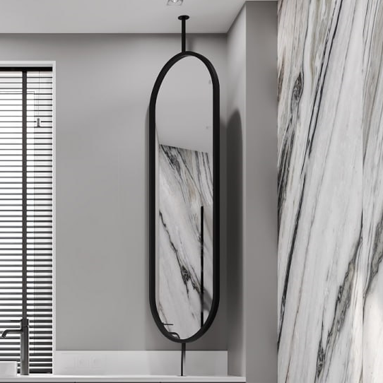 Зеркало 420*1400 по индивидуальному заказу на стойке