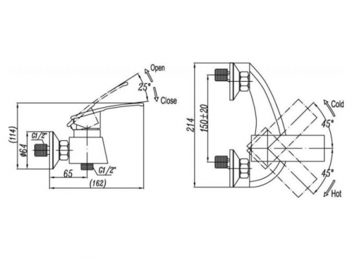 Смеситель для душа Cezares TURBOLENZA 
