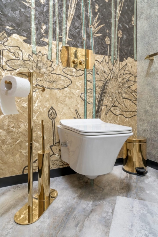 Кнопка для инсталляции металл BRONZE