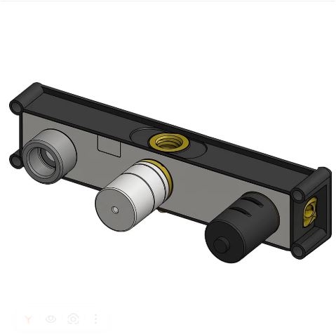 Bruma внутренняя часть настенного смесителя с 2 выходами