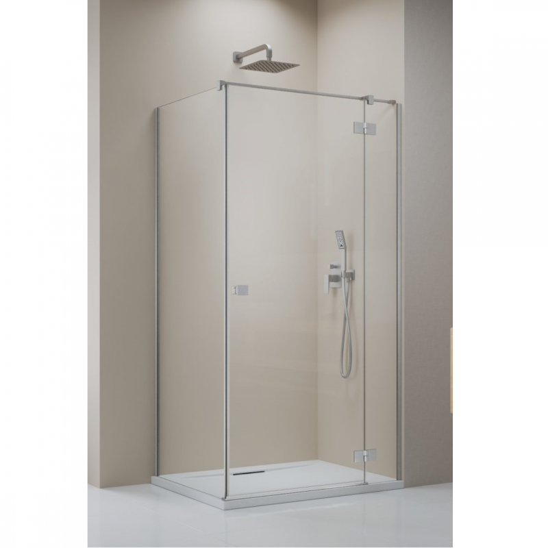 Душевой уголок Radaway ESSENZA BRUSHED NICKEL KDJ, профиль нержавеющая сталь