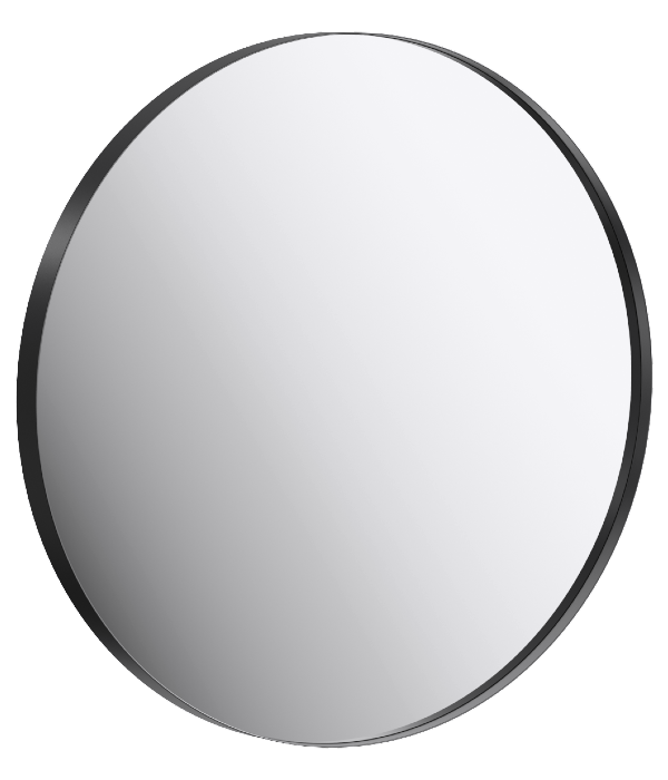 Aqwella Fargo Зеркало круглое 80/60см, цвет чёрный