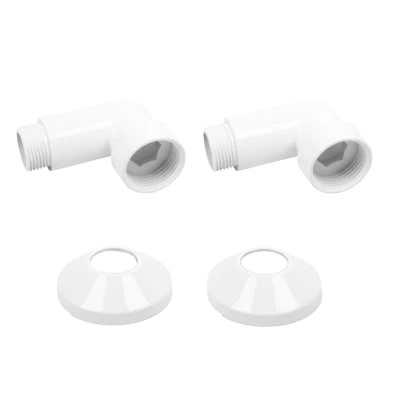 Комплекты углового соединения для ПС (г/ш) 1" х 1" Белый