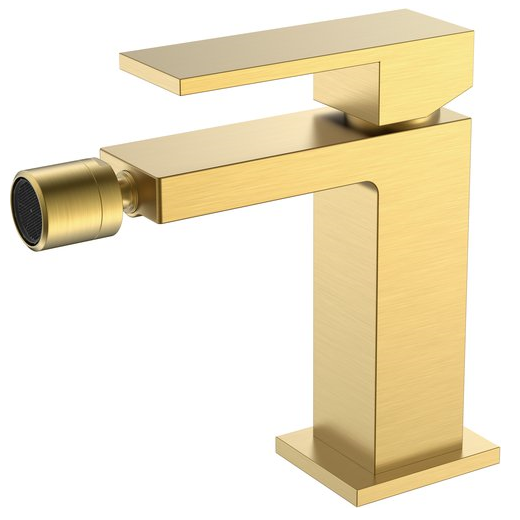 Смеситель для биде Boheme Qubic Matt Gold  