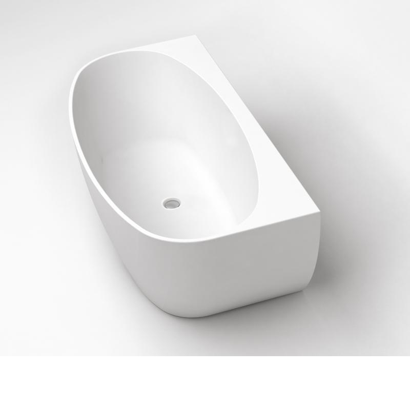 Акриловая ванна Belbagno  170х80, без перелива с сифоном хром