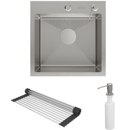 Кухонная мойка Roxen Simple 45x45 сатин