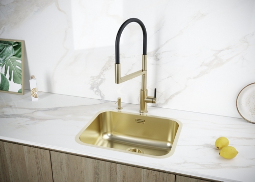 КУХОННАЯ МОЙКА PAULMARK VELLO 53 UNI (ЗОЛОТО/СВЕТЛОЕ ЗОЛОТО)