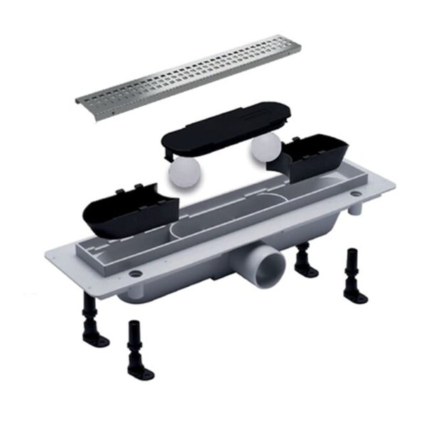 Трап-решетка PlastBrno DESIGN 1 L850, нержавеющая сталь