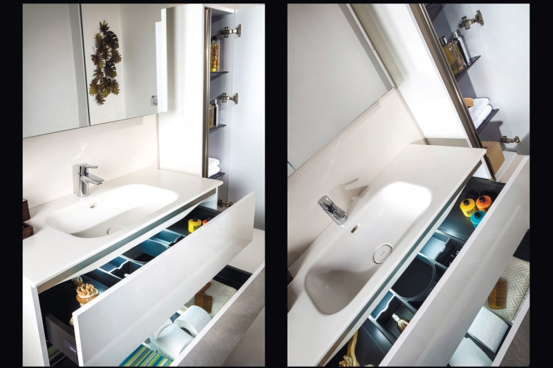 Тумба VALLESSI с керамической раковиной 81х46 см