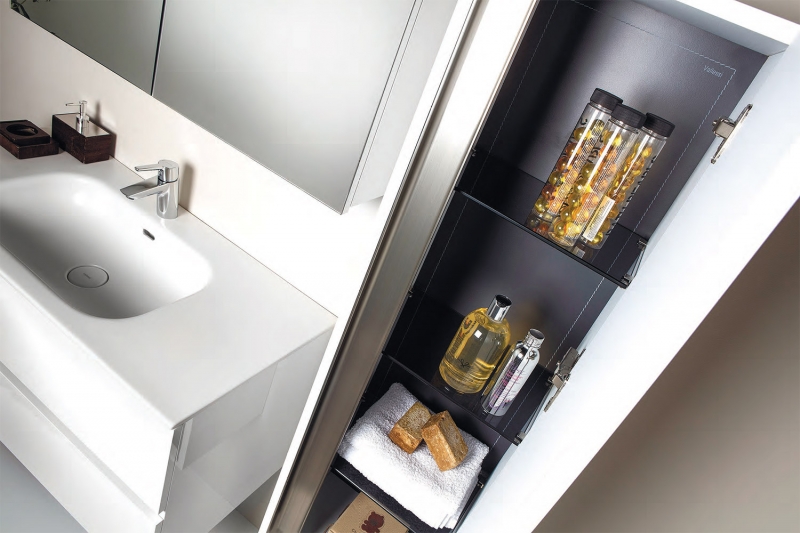 Тумба VALLESSI с керамической раковиной 81х46 см