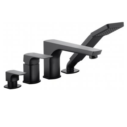 Смеситель на борт ванны Armatura Mokait Black черный