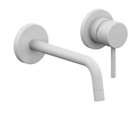 Смеситель для раковины Paffoni Light, излив 25 см цвет белый