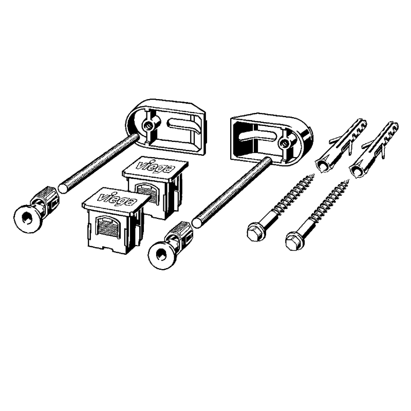 ИНСТАЛЛЯЦИЯ ДЛЯ БИДЕ c комплектом крепления VIEGA PREVISTA DRY