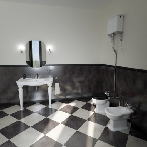 Унитаз Vitra Efes напольный с подвесным бачком, горизонтальный выпуск 